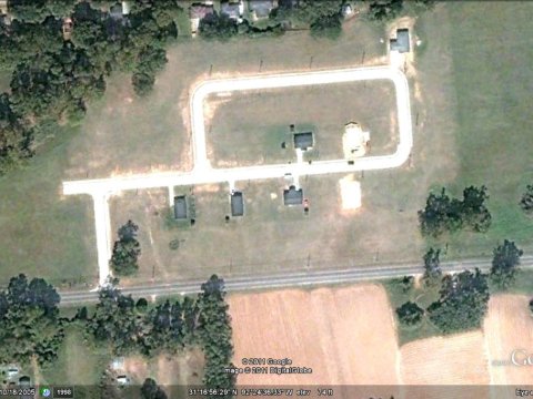 Aerial view of the Alsace Lorraine area in 2006, showing largely vacant lots